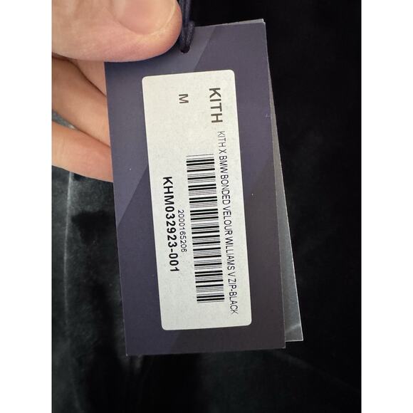 Kith for BMW Bonded Velour Williams V Full Zip Hoodie Size M NWT - Picture 5 of 16